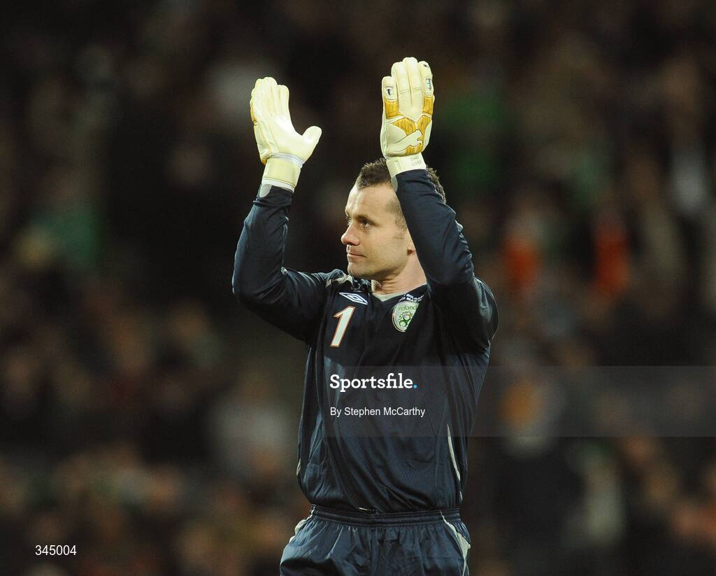 28 March 2009; Republic of Ireland goalkeeper Shay Given. 2010 FIFA World Cup Qualifier, Republic of Ireland v Bulgaria, Croke Park, Dublin. Picture credit: Stephen McCarthy / SPORTSFILE