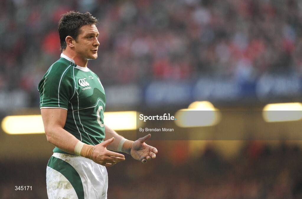 21 March 2009; David Wallace, Ireland. RBS Six Nations Championship, Wales v Ireland, Millennium Stadium, Cardiff, Wales. Picture credit: Brendan Moran / SPORTSFILE