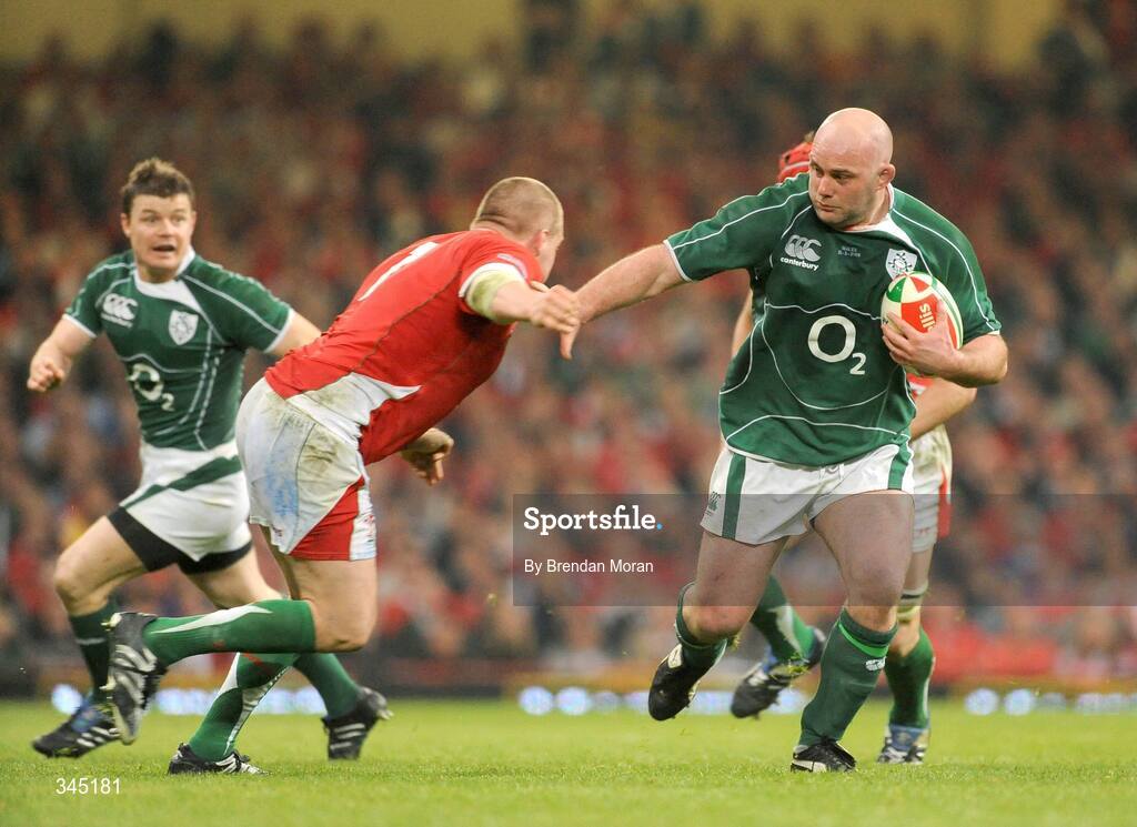 21 March 2009; John Hayes, Ireland, in action against Gethin Jenkins, Wales. RBS Six Nations Championship, Wales v Ireland, Millennium Stadium, Cardiff, Wales. Picture credit: Brendan Moran / SPORTSFILE