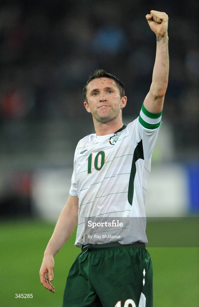 1 April 2009; Republic of Ireland captain Robbie Keane after the gaame. 2010 FIFA World Cup Qualifier, Italy v Republic of Ireland, San Nicola Stadium, Bari, Italy. Picture credit: Ray McManus / SPORTSFILE