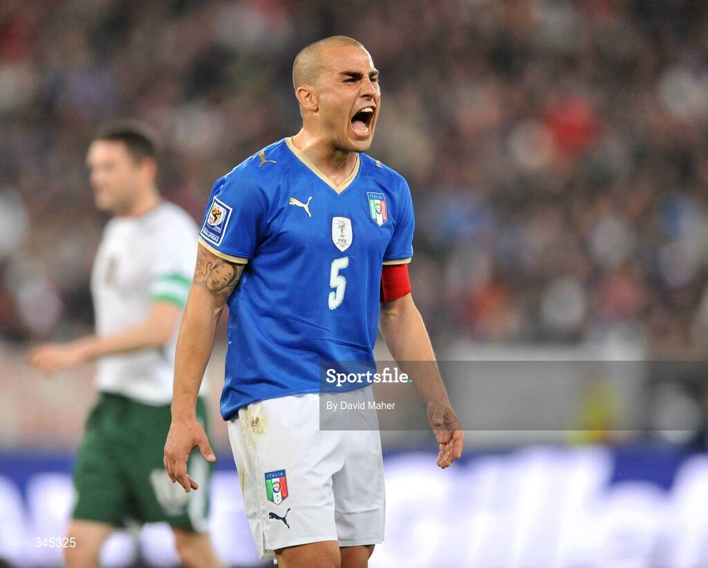 1 April 2009; Fabio Cannavaro, Italy. 2010 FIFA World Cup Qualifier, Italy v Republic of Ireland, San Nicola Stadium, Bari, Italy. Picture credit: David Maher / SPORTSFILE