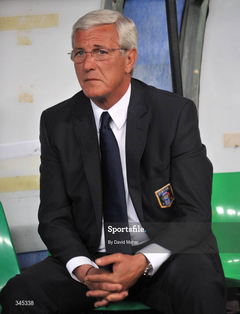 1 April 2009; Italy coach Marcello Lippi before the start of the game. 2010 FIFA World Cup Qualifier, Italy v Republic of Ireland, San Nicola Stadium, Bari, Italy. Picture credit: David Maher / SPORTSFILE