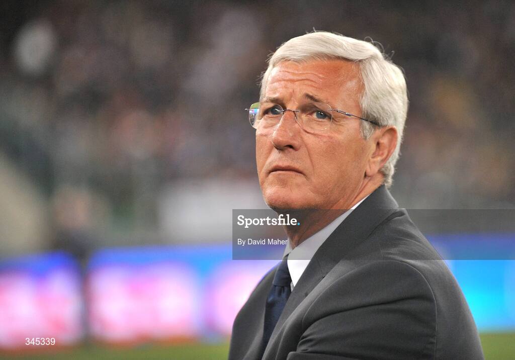 1 April 2009; Italy coach Marcello Lippi during the game. 2010 FIFA World Cup Qualifier, Italy v Republic of Ireland, San Nicola Stadium, Bari, Italy. Picture credit: David Maher / SPORTSFILE