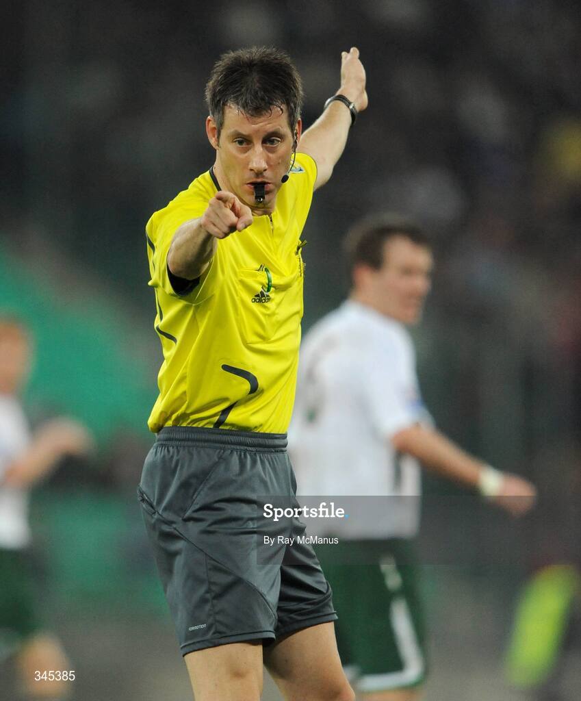 1 April 2009; FIFA referee Wolfgang Stark. 2010 FIFA World Cup Qualifier, Italy v Republic of Ireland, San Nicola Stadium, Bari, Italy. Picture credit: Ray McManus / SPORTSFILE