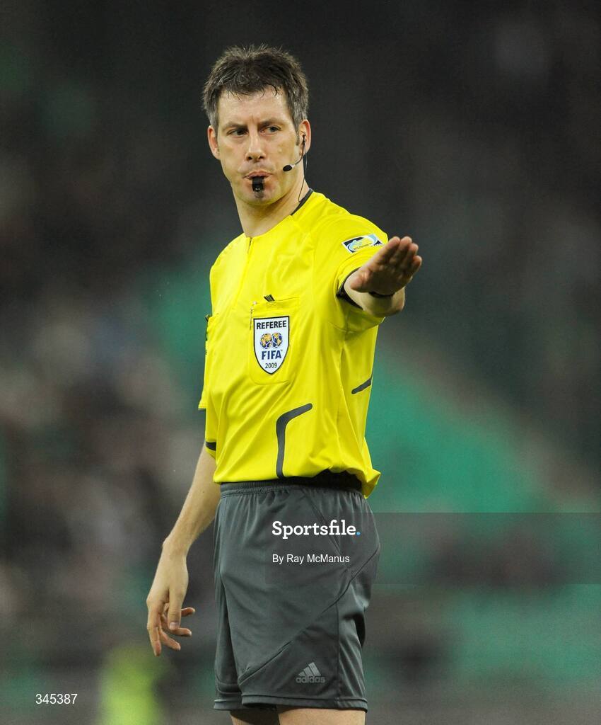 1 April 2009; FIFA referee Wolfgang Stark. 2010 FIFA World Cup Qualifier, Italy v Republic of Ireland, San Nicola Stadium, Bari, Italy. Picture credit: Ray McManus / SPORTSFILE
