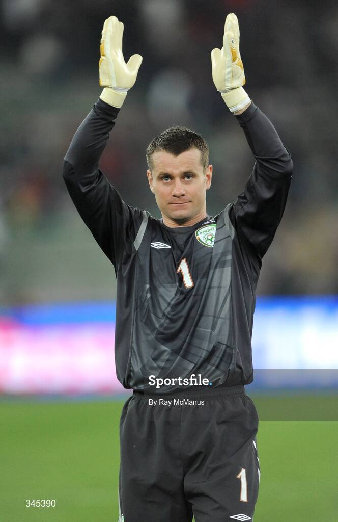 1 April 2009; The Republic of Ireland goalkeeper Shay Given after the game. 2010 FIFA World Cup Qualifier, Italy v Republic of Ireland, San Nicola Stadium, Bari, Italy. Picture credit: Ray McManus / SPORTSFILE