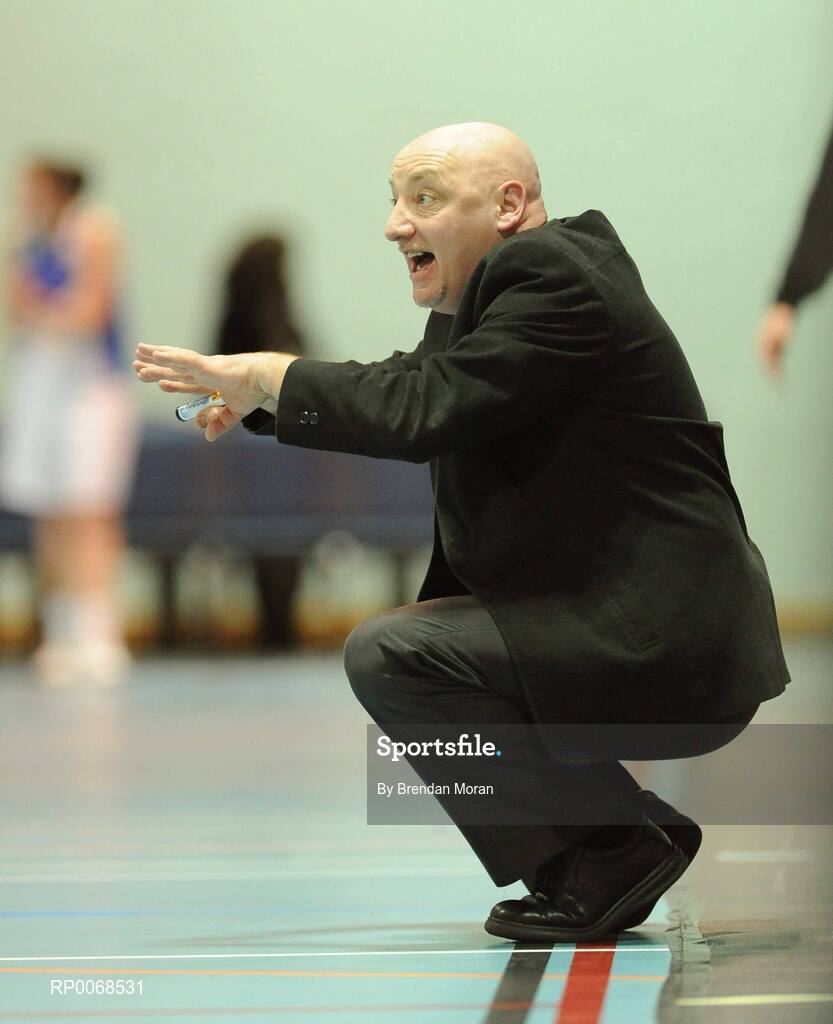 28 March 2009; Mark Ingle, head coach, DCU Mercy. Basketball Ireland’s Women’s Superleague Final, DCU Mercy v Team Montenotte Hotel Cork, Aura Complex, Letterkenny, Co. Donegal. Picture credit: Brendan Moran / SPORTSFILE