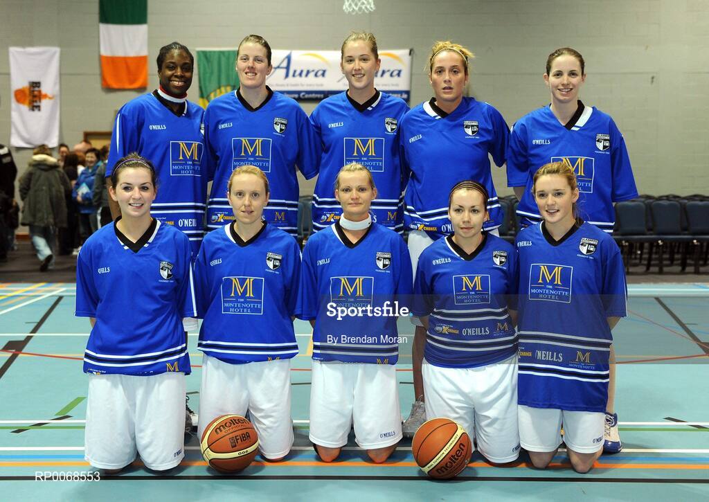 28 March 2009; Team Montenotte Hotel Cork. Basketball Ireland’s Women’s Superleague Final, DCU Mercy v Team Montenotte Hotel Cork, Aura Complex, Letterkenny, Co. Donegal. Picture credit: Brendan Moran / SPORTSFILE