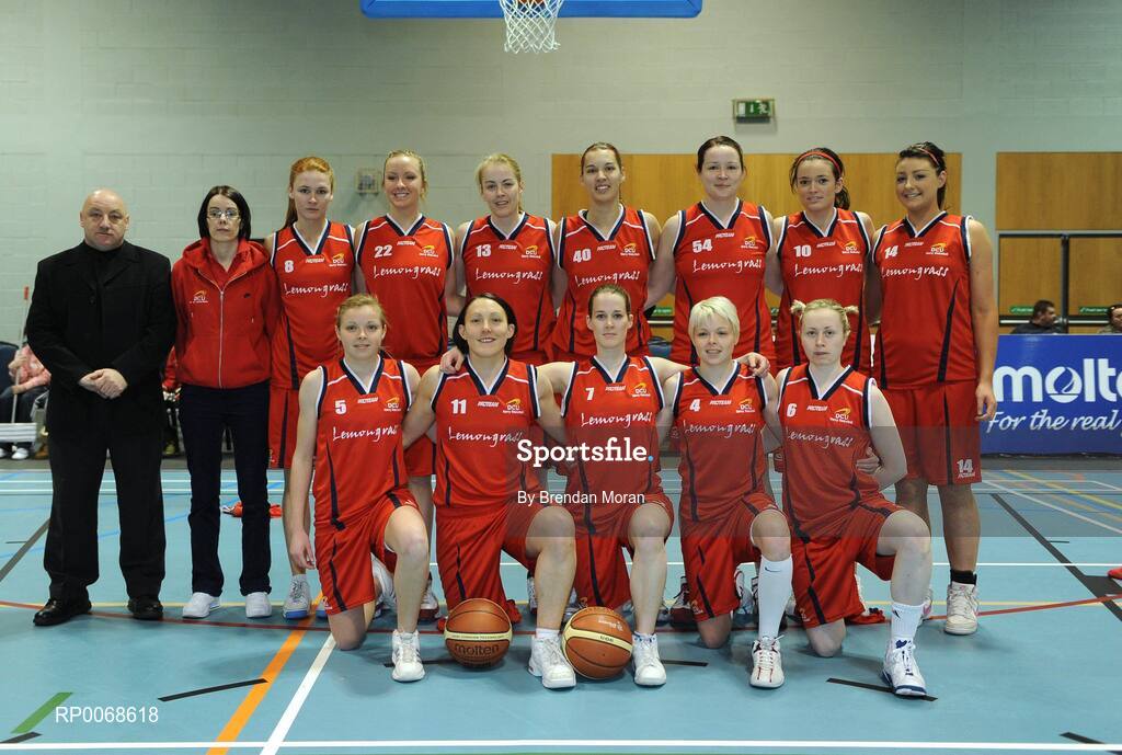 28 March 2009; The DCU Mercy team. Basketball Ireland’s Women’s Superleague Final, DCU Mercy v Team Montenotte Hotel Cork, Aura Complex, Letterkenny, Co. Donegal. Picture credit: Brendan Moran / SPORTSFILE