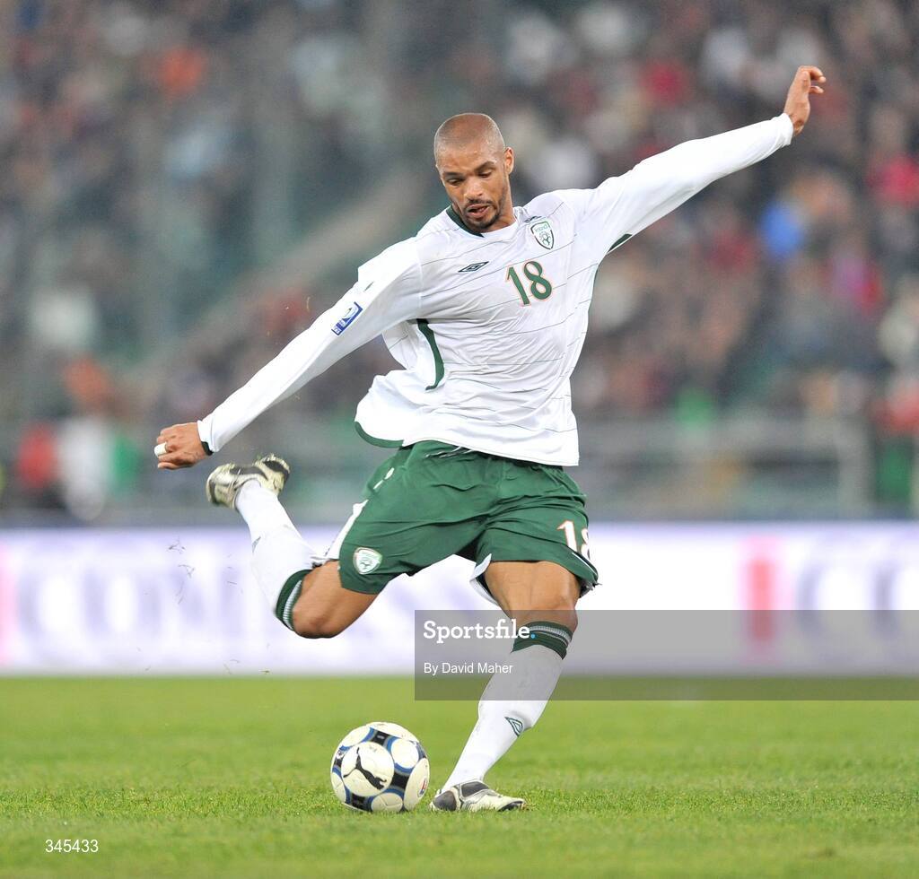 1 April 2009; Caleb Folan, Republic of Ireland. 2010 FIFA World Cup Qualifier, Italy v Republic of Ireland, San Nicola Stadium, Bari, Italy. Picture credit: David Maher / SPORTSFILE
