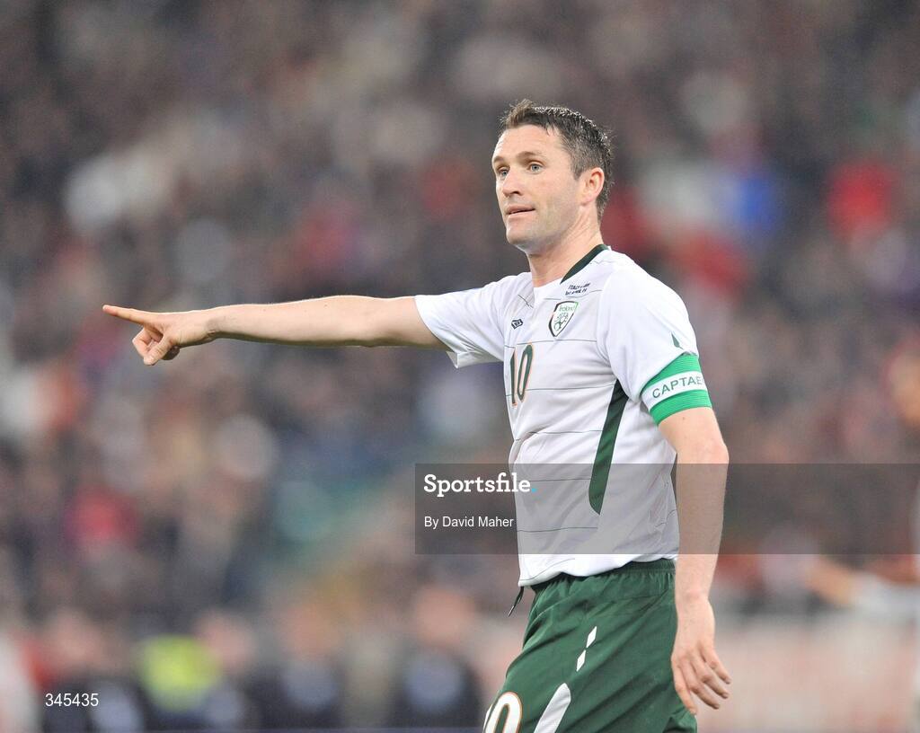 1 April 2009; Robbie Keane, Republic of Irelandy. 2010 FIFA World Cup Qualifier, Italy v Republic of Ireland, San Nicola Stadium, Bari, Italy. Picture credit: David Maher / SPORTSFILE