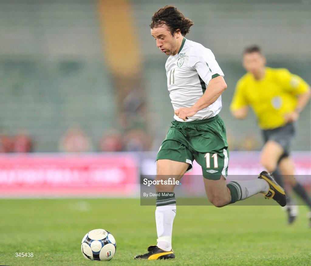 1 April 2009; Stephen Hunt, Republic of Ireland. 2010 FIFA World Cup Qualifier, Italy v Republic of Ireland, San Nicola Stadium, Bari, Italy. Picture credit: David Maher / SPORTSFILE