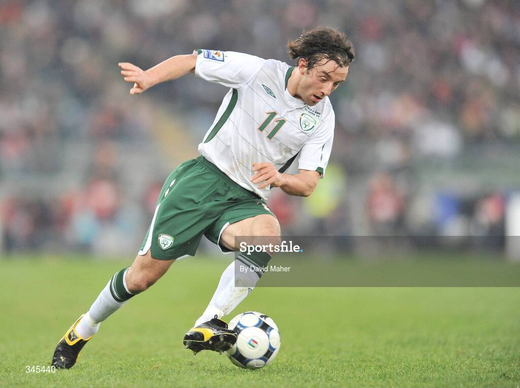 1 April 2009; Stephen Hunt, Republic of Ireland. 2010 FIFA World Cup Qualifier, Italy v Republic of Ireland, San Nicola Stadium, Bari, Italy. Picture credit: David Maher / SPORTSFILE
