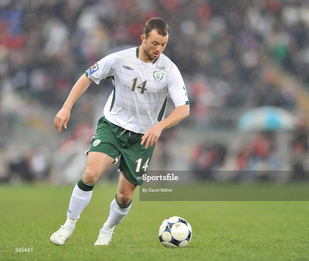 1 April 2009; Noel Hunt, Republic of Ireland. 2010 FIFA World Cup Qualifier, Italy v Republic of Ireland, San Nicola Stadium, Bari, Italy. Picture credit: David Maher / SPORTSFILE
