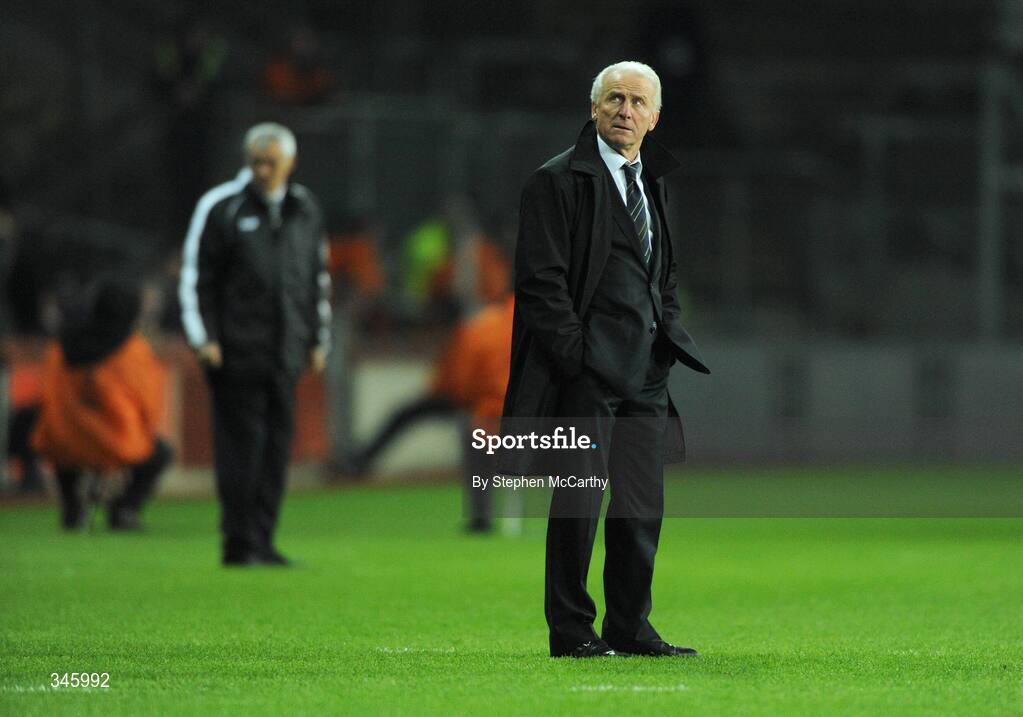 11 February 2009; Republic of Ireland manager Giovanni Trappatoni during the game. 2010 FIFA World Cup Qualifier, Republic of Ireland v Georgia. Croke Park, Dublin. Picture credit: Stephen McCarthy / SPORTSFILE