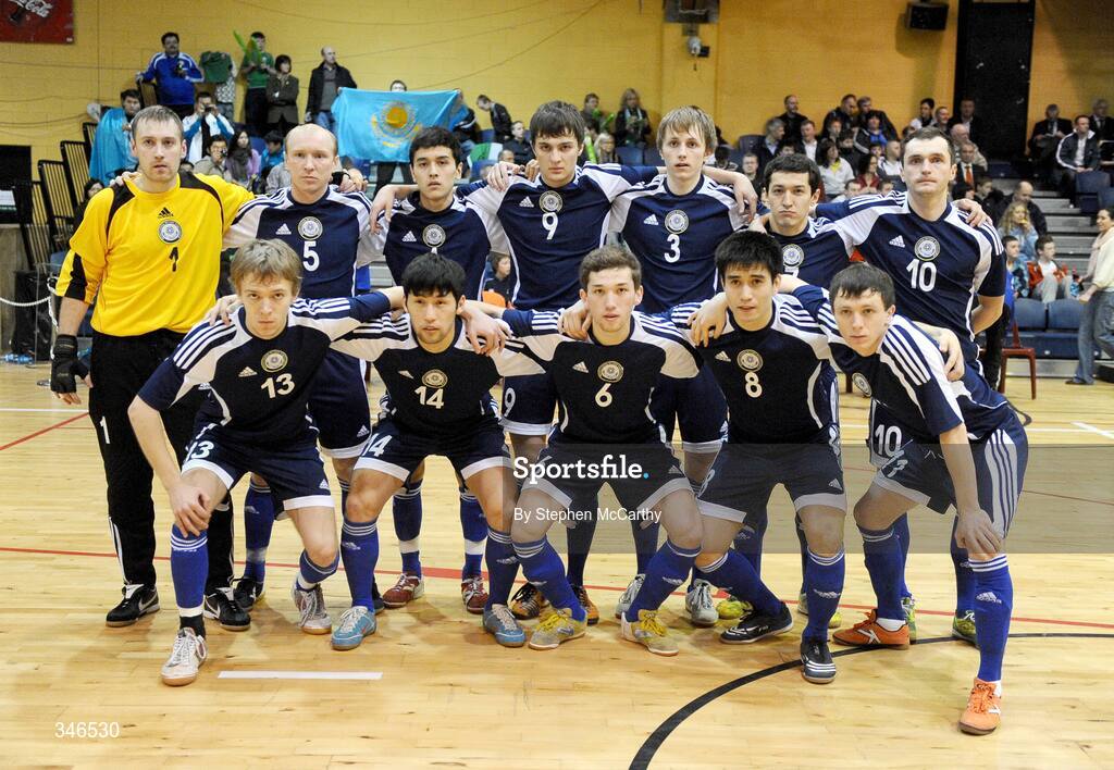 22 February 2009; The Kazakhstan squad. UEFA Futsal Championship 2010 Qualifying Tournament, Republic of Ireland v Kazakhstan. National Basketball Arena, Tallaght. Picture credit: Stephen McCarthy / SPORTSFILE