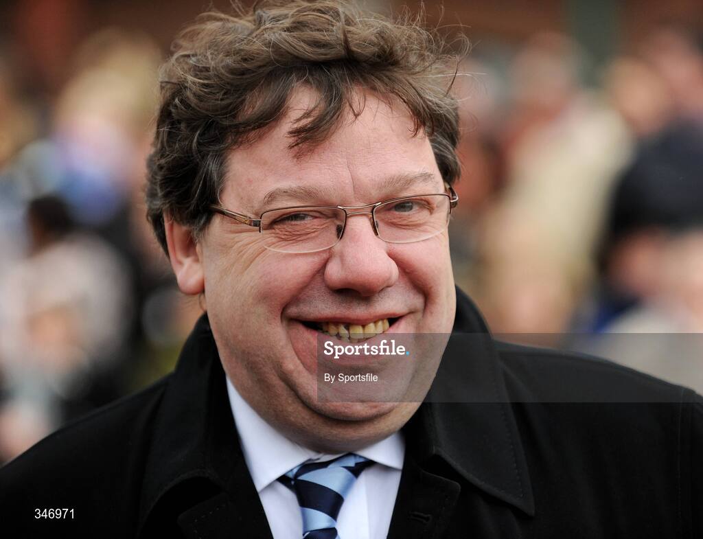 13 April 2009; An Taoiseach Brian Cowen enjoying the days racing at Fairyhouse. Fairyhouse Racecourse, Co. Meath. Photo by Sportsfile