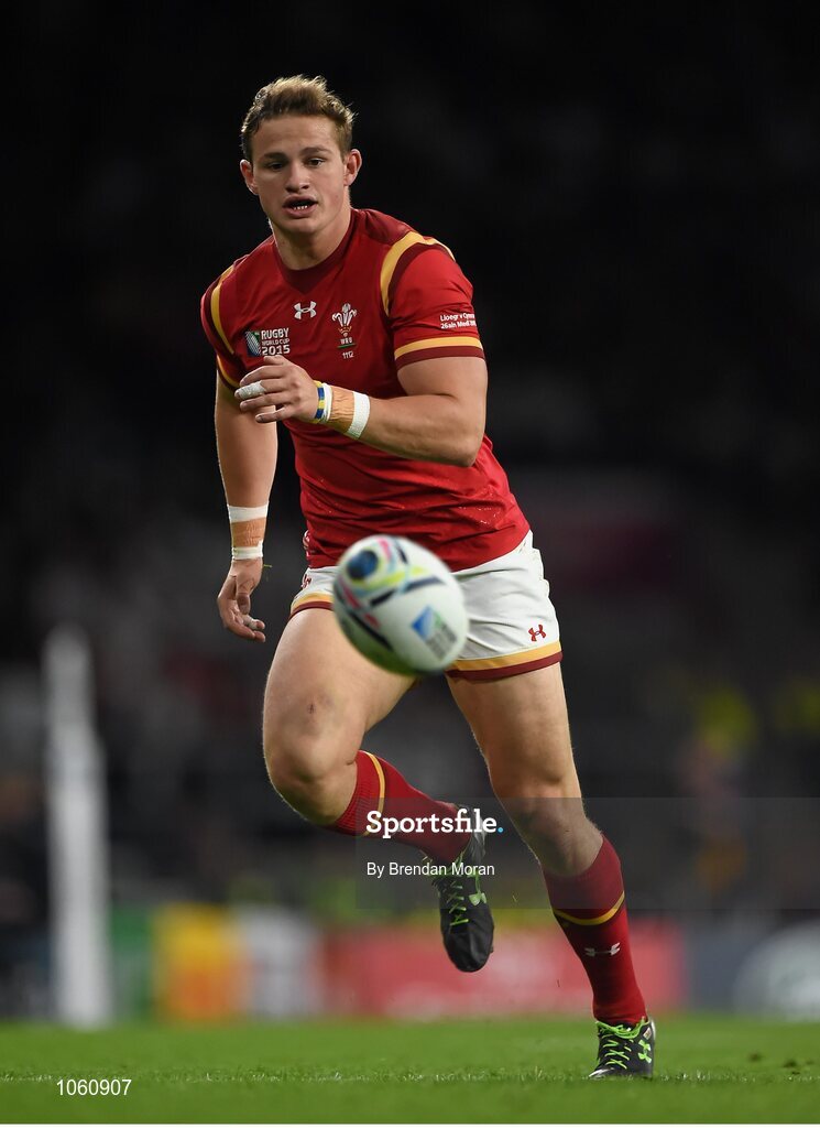 26 September 2015; Hallam Amos, Wales. 2015 Rugby World Cup, Pool A, England v Wales, Twickenham Stadium, London, England. Picture credit: Brendan Moran / SPORTSFILE