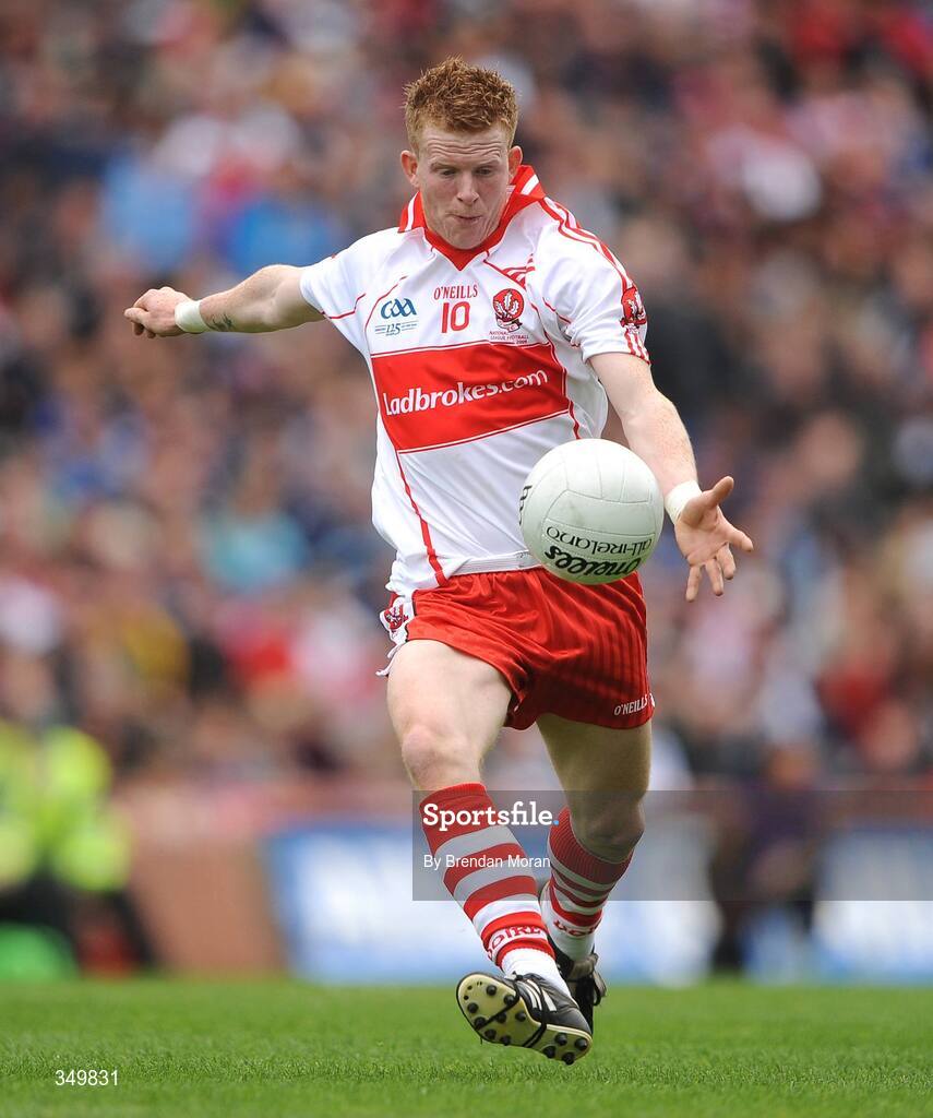 26 April 2009; Enda Lynn, Derry. Allianz GAA National Football League, Division 1 Final, Kerry v Derry, Croke Park, Dublin. Picture credit: Brendan Moran / SPORTSFILE