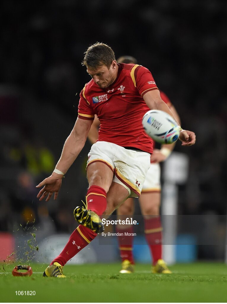 26 September 2015; Dan Biggar, Wales. 2015 Rugby World Cup, Pool A, England v Wales, Twickenham Stadium, London, England. Picture credit: Brendan Moran / SPORTSFILE