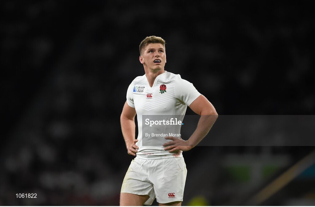 26 September 2015; Owen Farrell, England. 2015 Rugby World Cup, Pool A, England v Wales, Twickenham Stadium, London, England. Picture credit: Brendan Moran / SPORTSFILE