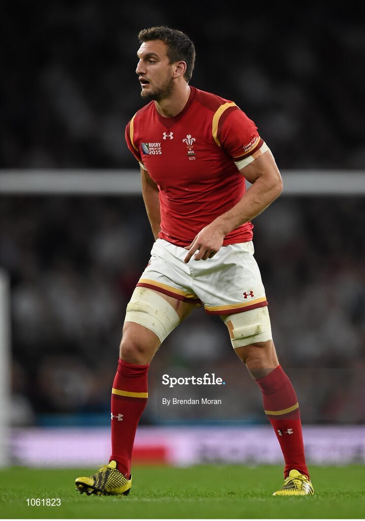 26 September 2015; Sam Warburton, Wales. 2015 Rugby World Cup, Pool A, England v Wales, Twickenham Stadium, London, England. Picture credit: Brendan Moran / SPORTSFILE