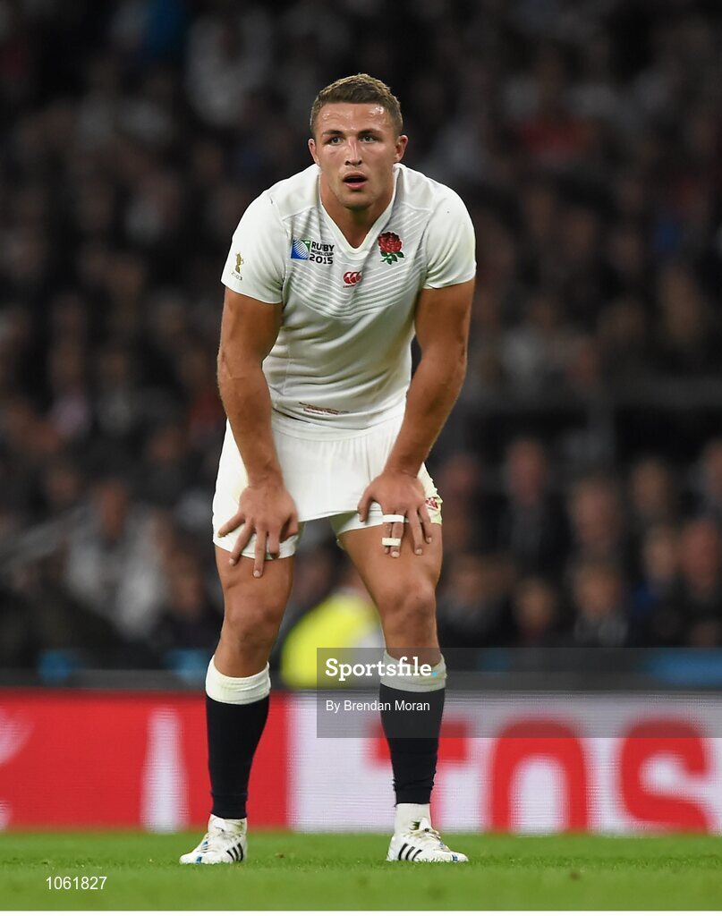 26 September 2015; Sam Burgess, England. 2015 Rugby World Cup, Pool A, England v Wales, Twickenham Stadium, London, England. Picture credit: Brendan Moran / SPORTSFILE