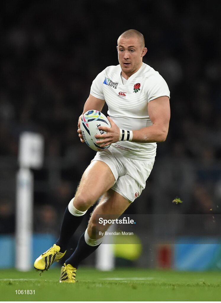 26 September 2015; Mike Brown, England. 2015 Rugby World Cup, Pool A, England v Wales, Twickenham Stadium, London, England. Picture credit: Brendan Moran / SPORTSFILE