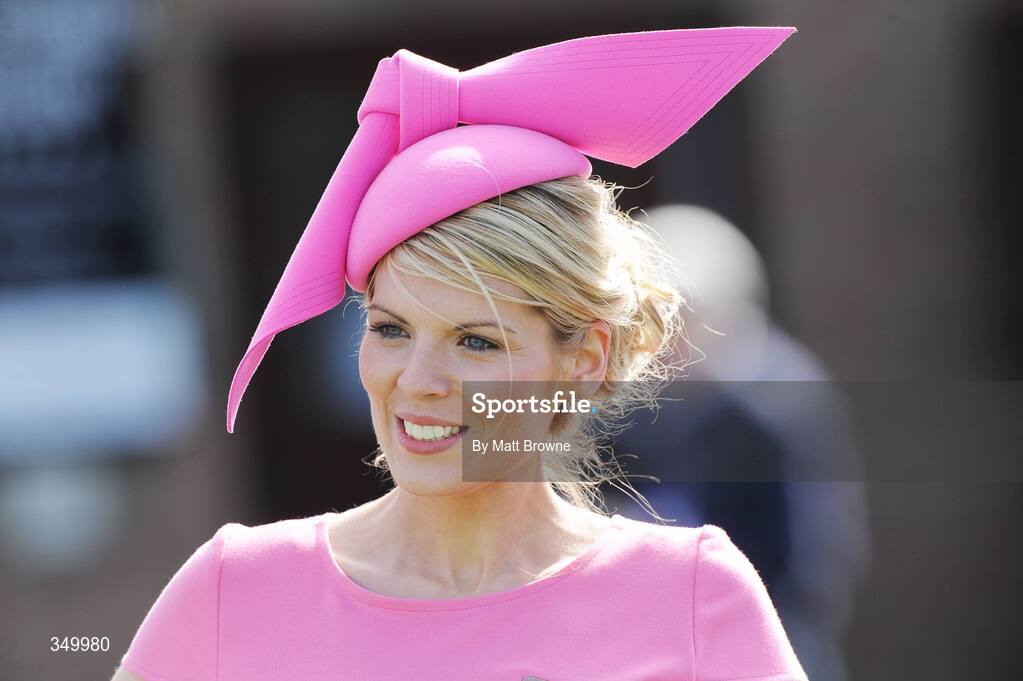1 May 2009; Winner of the Newbridge Silverware best dressed lady competition Lisa Ward from Naas, Co. Kildare, at the 2009 Punchestown Irish National Hunt Festival, Punchestown Racecourse, Co. Kildare. Picture credit: Matt Browne / SPORTSFILE