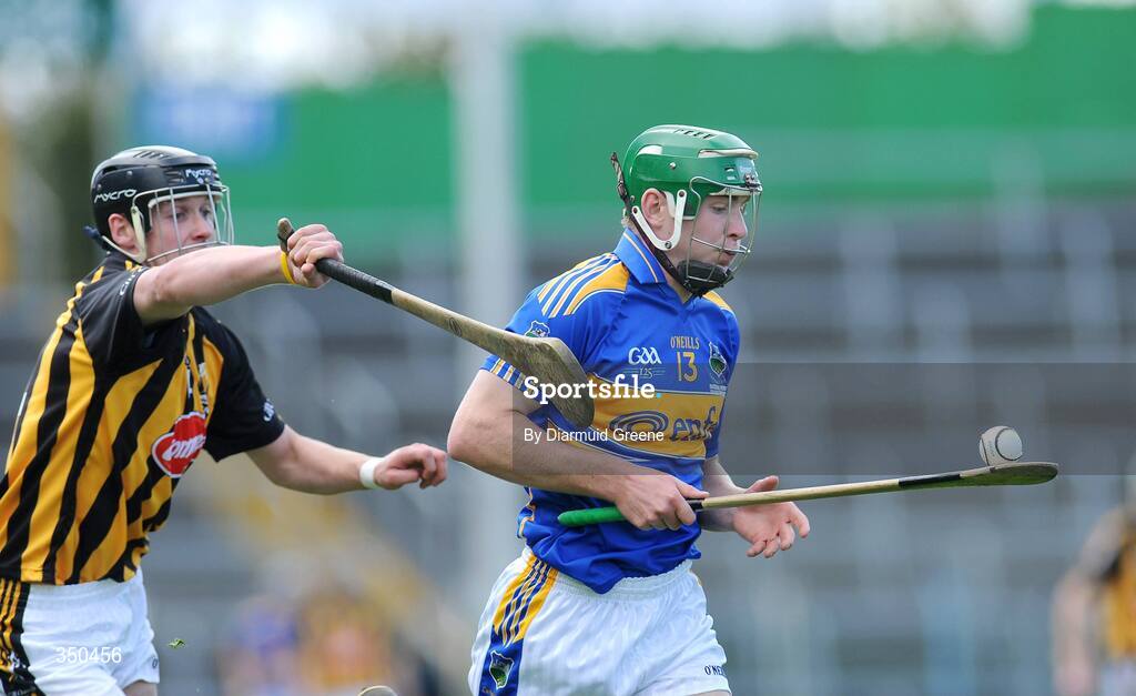 3 May 2009; Noel McGrath, Tipperary, in action against Jackie Tyrrell, Kilkenny. Allianz GAA NHL Division 1 Final, Kilkenny v Tipperary, Semple Stadium, Thurles, Co. Tipperary. Picture credit: Diarmuid Greene / SPORTSFILE