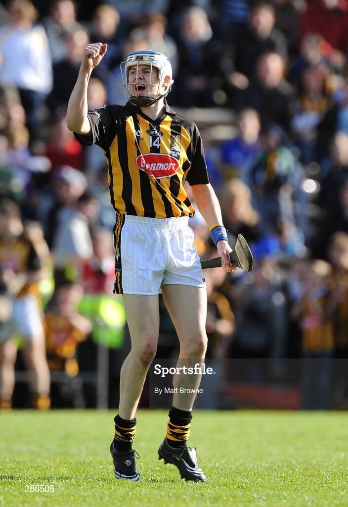 3 May 2009; Kilkenny's TJ Reid celebrates at the final whistle. Allianz GAA NHL Division 1 Final, Kilkenny v Tipperary, Semple Stadium, Thurles, Co. Tipperary. Picture credit: Matt Browne / SPORTSFILE