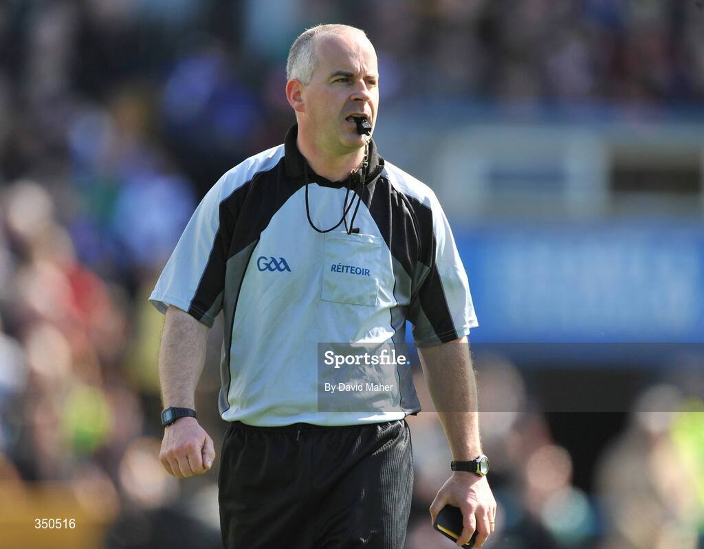 3 May 2009; Referee John Sexton during the game. Allianz GAA NHL Division 1 Final, Kilkenny v Tipperary, Semple Stadium, Thurles, Co. Tipperary. Picture credit: David Maher / SPORTSFILE