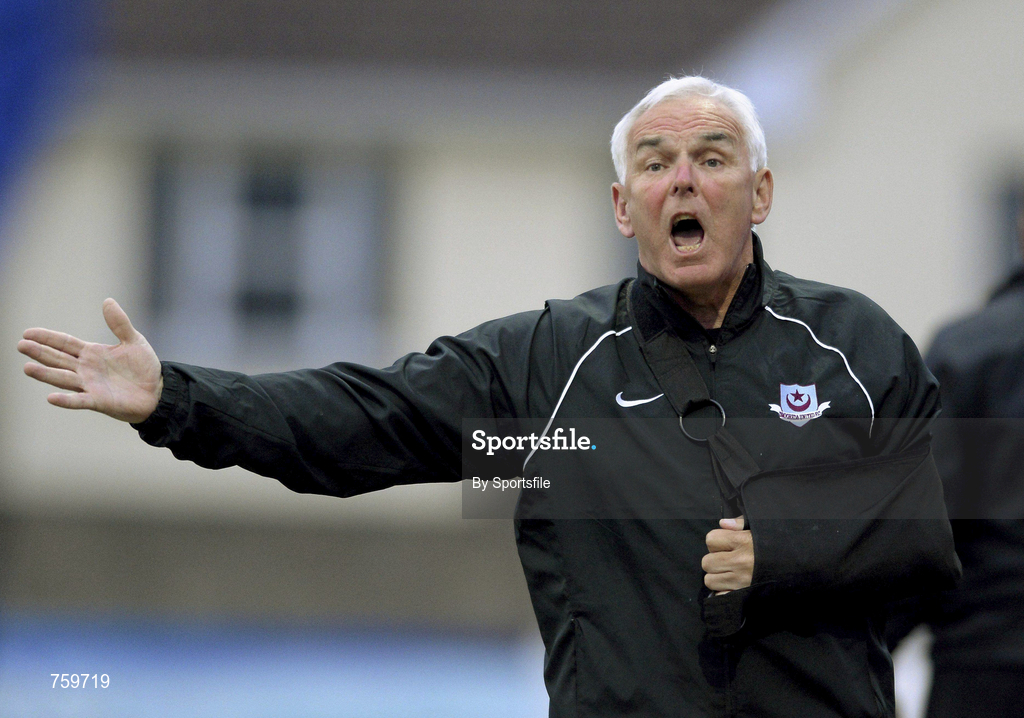 10 June 2013; Drogheda United manager Mick Cooke during the Airtricity League Premier Division match between Drogheda United and Dundalk at Hunky Dorys Park in Drogheda, Louth. Photo by Sportsfile