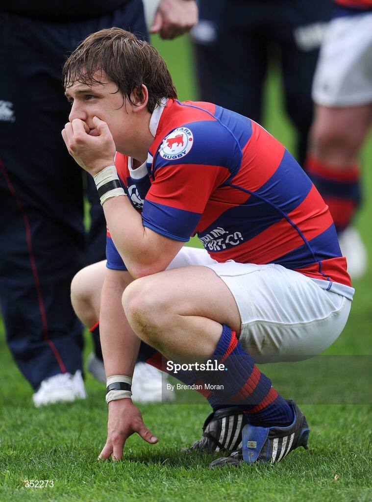 9 May 2009; A dejected Paul O'Donoghue, Clontarf, after the game. AIB League Division 1 Final, Shannon v Clontarf, Thomond Park, Limerick. Picture credit: Brendan Moran / SPORTSFILE