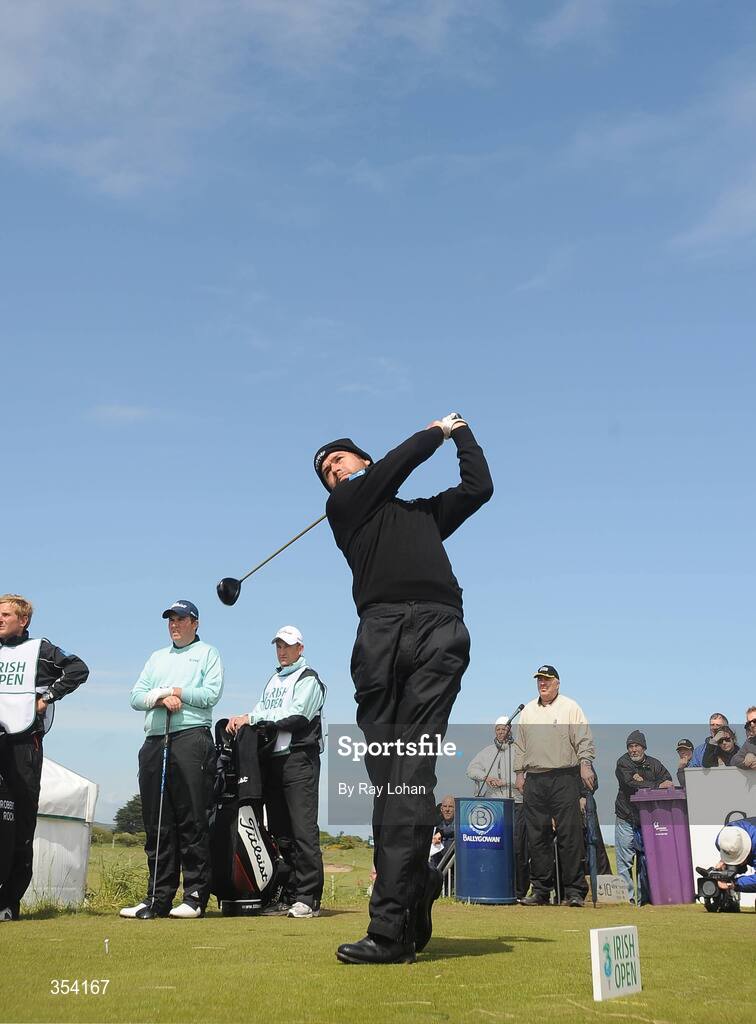 17 May 2009; England's Robert Rock tees off at the 9th during the 3 Irish Open Golf Championship. County Louth Golf Club, Baltray, Co. Louth. Picture credit: Ray Lohan / SPORTSFILE