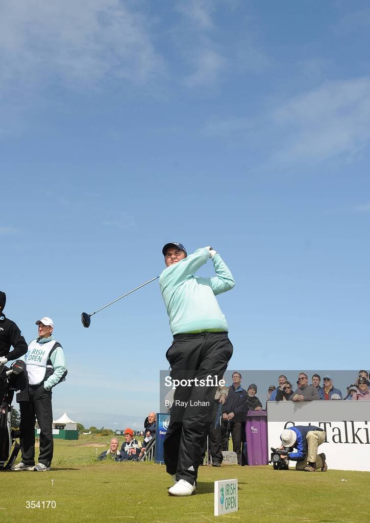 17 May 2009; Shane Lowry tees off at the 9th during the 3 Irish Open Golf Championship. County Louth Golf Club, Baltray, Co. Louth. Picture credit: Ray Lohan / SPORTSFILE