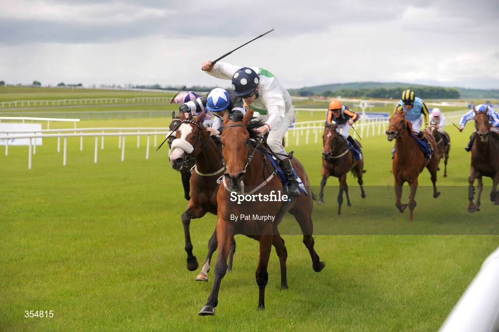 23 May 2009; Emily Blake, with Johnny Murtagh up, races clear of the field on their way to winning the TRI Equestrian Stakes. Boylesports.com Irish Guineas Festival 2009, Curragh Racecourse, Co. Kildare. Picture credit: Pat Murphy / SPORTSFILE