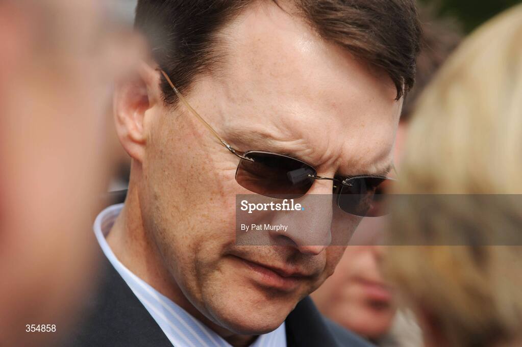 23 May 2009; Aidan O'Brien, trainer of Mastercraftsman who won the Boylesports.com Irish 2,000 Guineas. Boylesports.com Irish Guineas Festival 2009, Curragh Racecourse, Co. Kildare. Picture credit: Pat Murphy / SPORTSFILE