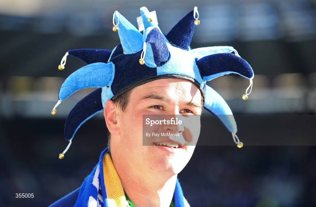 23 May 2009; Leinster's Jonathan Sexton celebrates after the game. Heineken Cup Final, Leinster v Leicester Tigers, Murrayfield Stadium, Edinburgh, Scotland. Picture credit: Ray McManus / SPORTSFILE