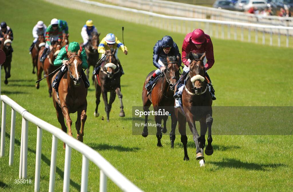 24 May 2009; L'lmpresario, with Kevin Manning up, right, races clear of the field to win the Boylesports 143 Shops Nationwide Maiden. Boylesports.com Irish Guineas Festival 2009, Curragh Racecourse, Co. Kildare. Picture credit: Pat Murphy / SPORTSFILE