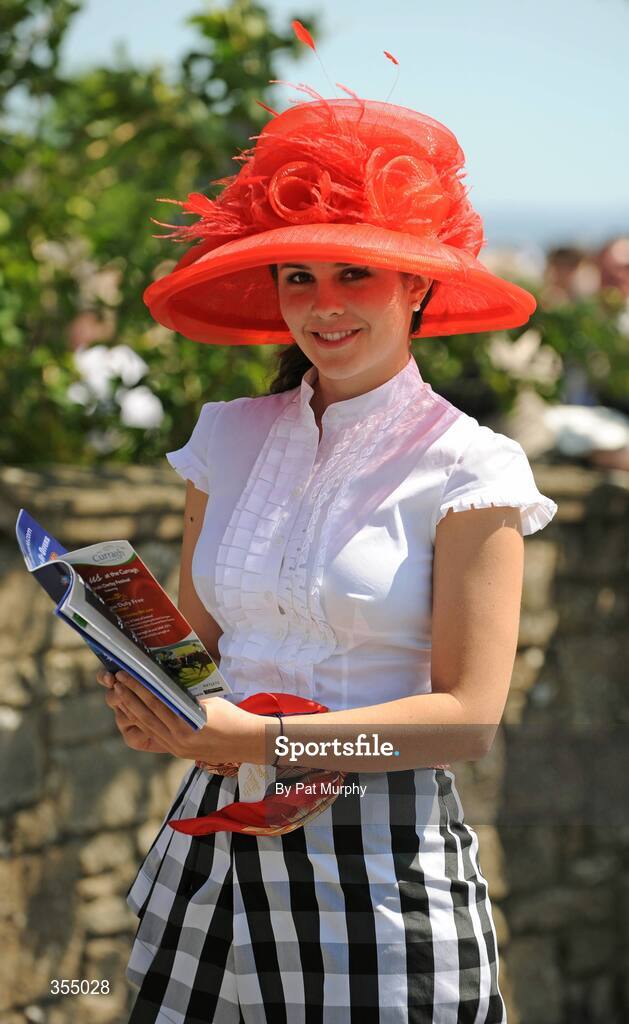24 May 2009; Susan Foster, from Houston, Texas, USA, at the Boylesports.com Irish Guineas Festival 2009. Curragh Racecourse, Co. Kildare. Picture credit: Pat Murphy / SPORTSFILE