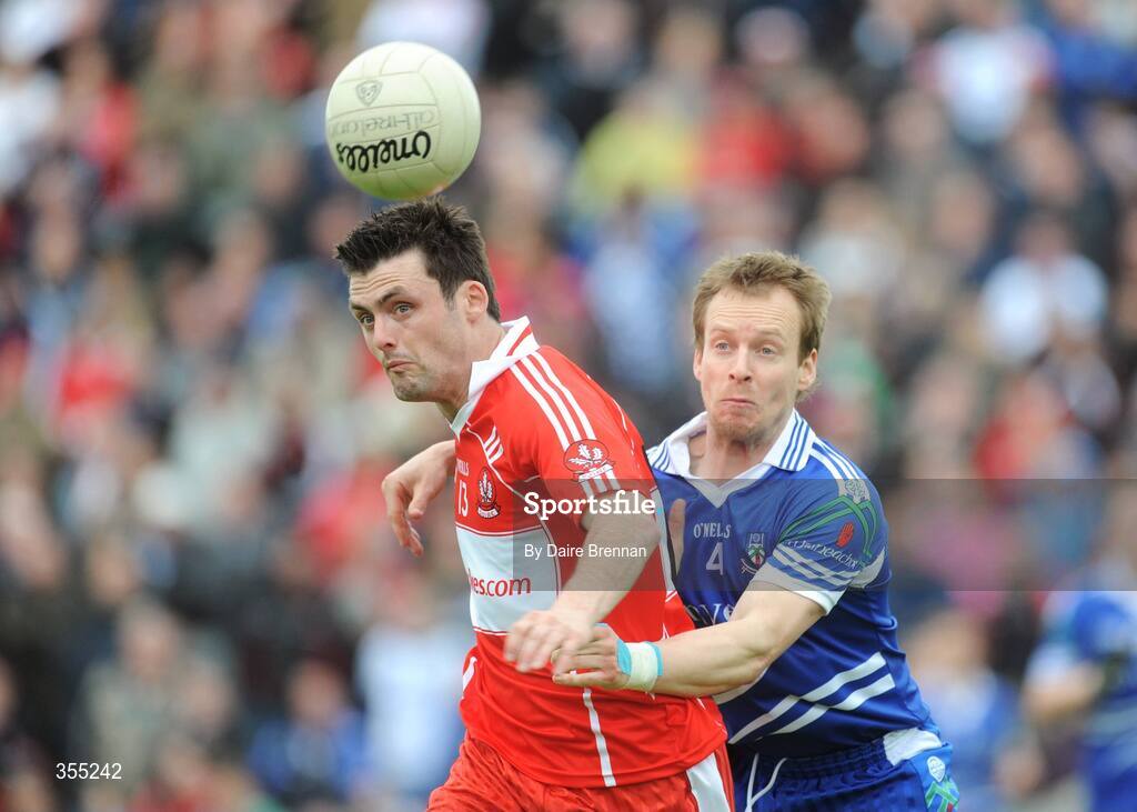 24 May 2009; Eoin Bradley, Derry, in action against Dermot McArdle, Monaghan. Ulster GAA Football Senior Championship Quarter-Final, Derry v Monaghan, Celtic Park, Derry. Picture credit: Daire Brennan / SPORTSFILE