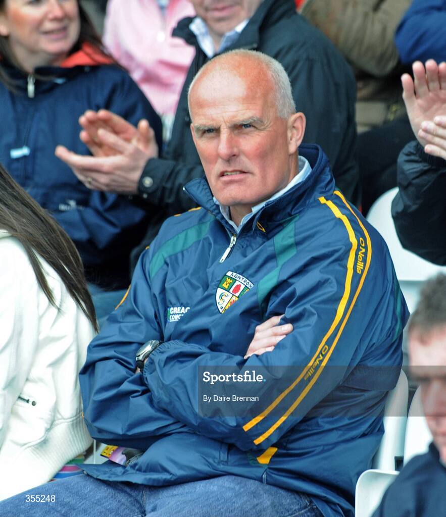 24 May 2009; Antrim football manager Liam Bradley, and father of Derry forwards Eoin and Paddy, during the game. Ulster GAA Football Senior Championship Quarter-Final, Derry v Monaghan, Celtic Park, Derry. Picture credit: Daire Brennan / SPORTSFILE