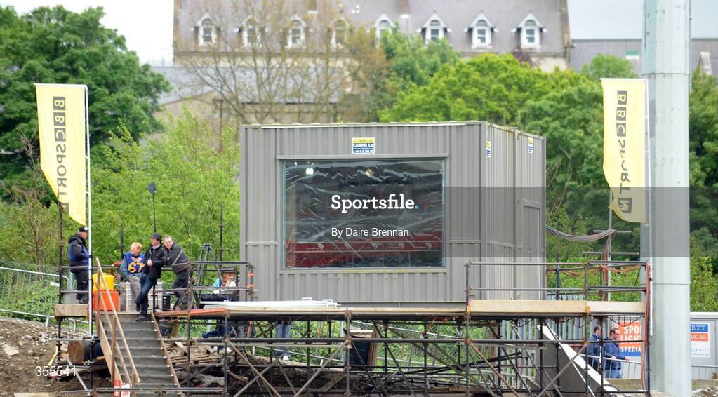 24 May 2009; The BBC television gantry. Ulster GAA Football Senior Championship Quarter-Final, Derry v Monaghan, Celtic Park, Derry. Picture credit: Daire Brennan / SPORTSFILE