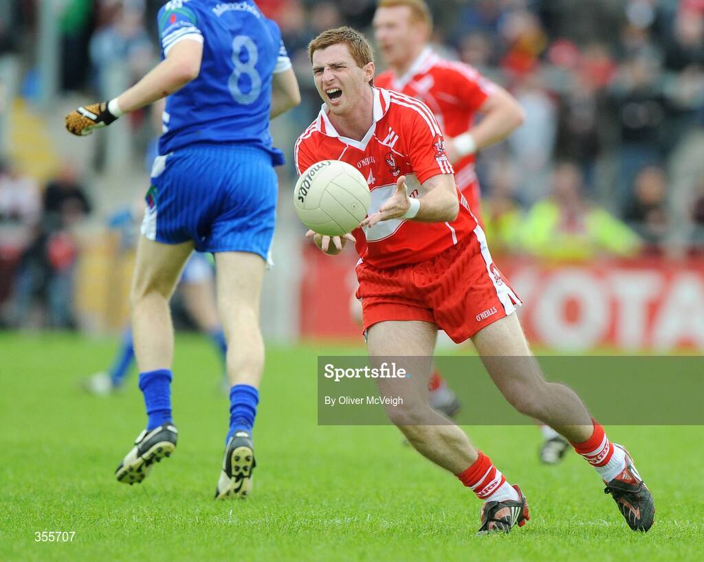 24 May 2009; Gerard O'Kane, Derry. Ulster GAA Football Senior Championship Quarter-Final, Derry v Monaghan, Celtic Park, Derry. Picture credit: Oliver McVeigh / SPORTSFILE