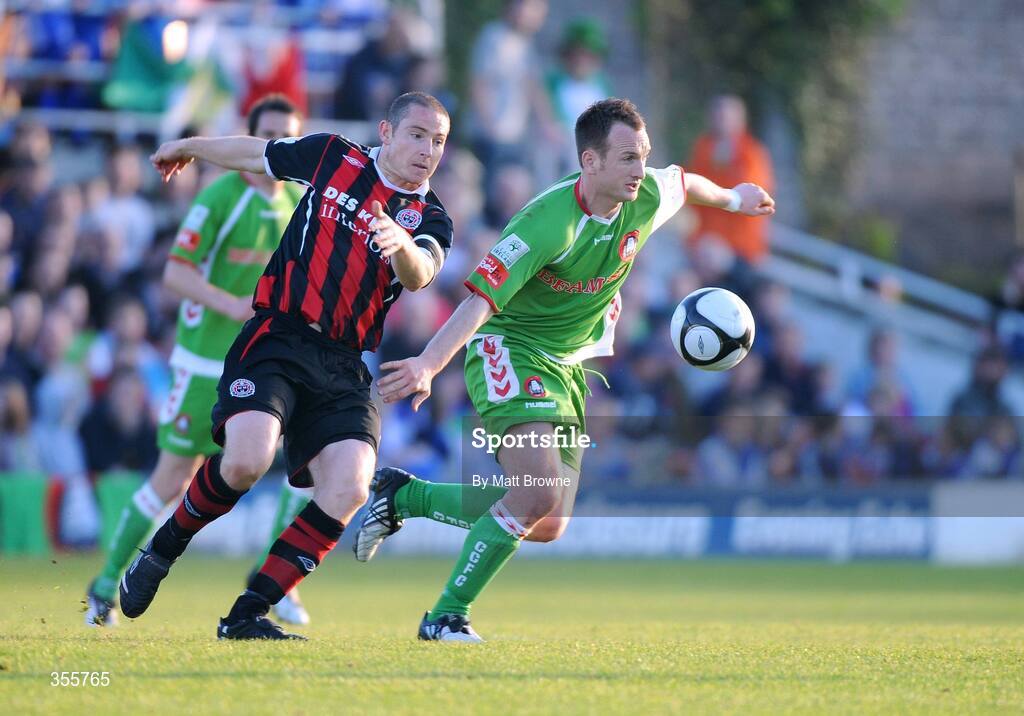 29 May 2009; Stephen O'Donnell, Cork City, in action against Glen Cronin, Bohemians. League of Ireland Premier Division, Cork City v Bohemians, Turners Cross, Cork. Picture credit: Matt Browne / SPORTSFILE