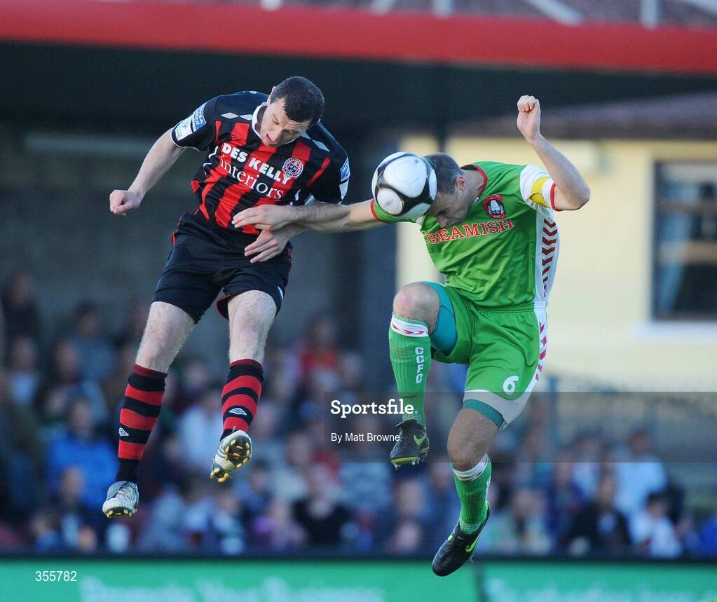 29 May 2009; Dan Murray, Cork City, in action against Jason Byrne, Bohemians. League of Ireland Premier Division, Cork City v Bohemians, Turners Cross, Cork. Picture credit: Matt Browne / SPORTSFILE