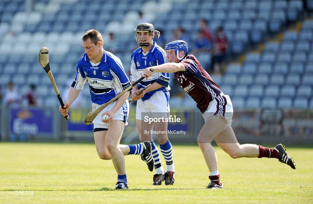 31 May 2009; Brian Campion, Laois, in action against Cyril Donnellan, Galway. Leinster GAA Hurling Senior Championship Quarter-Final, Laois v Galway, O'Moore Park, Portlaoise, Co. Laois. Picture credit: Stephen McCarthy / SPORTSFILE