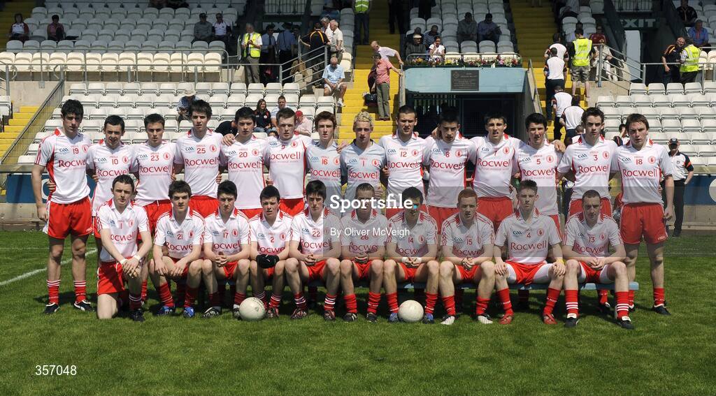 31 May 2009; The Tyrone squad. Ulster GAA Football Minor Championship, Tyrone v Armagh, St. Tiernach's Park, Clones, Co. Monaghan. Picture credit: Oliver McVeigh / SPORTSFILE