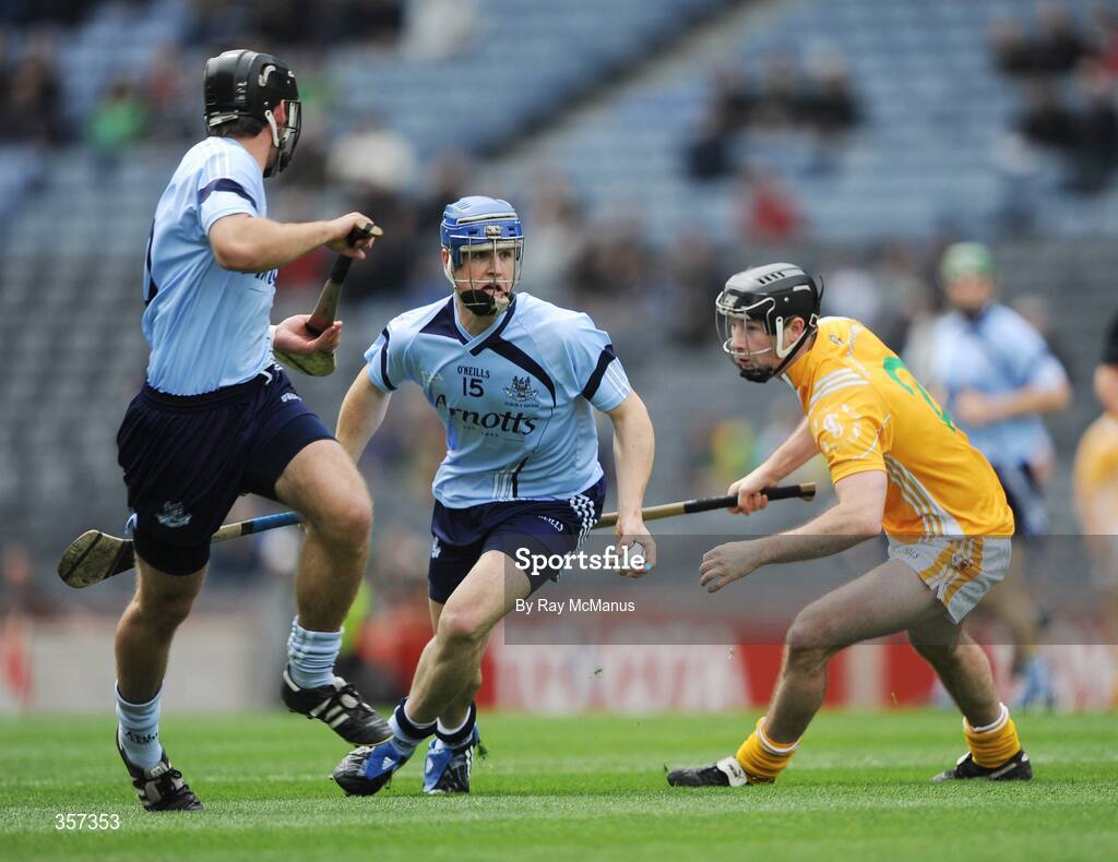 7 June 2009; David Treacy, Dublin, in action against Kieran McGourty, Antrim. Leinster GAA Hurling Senior Championship First Round, Dublin v Antrim, Croke Park, Dublin. Picture credit: Ray McManus / SPORTSFILE